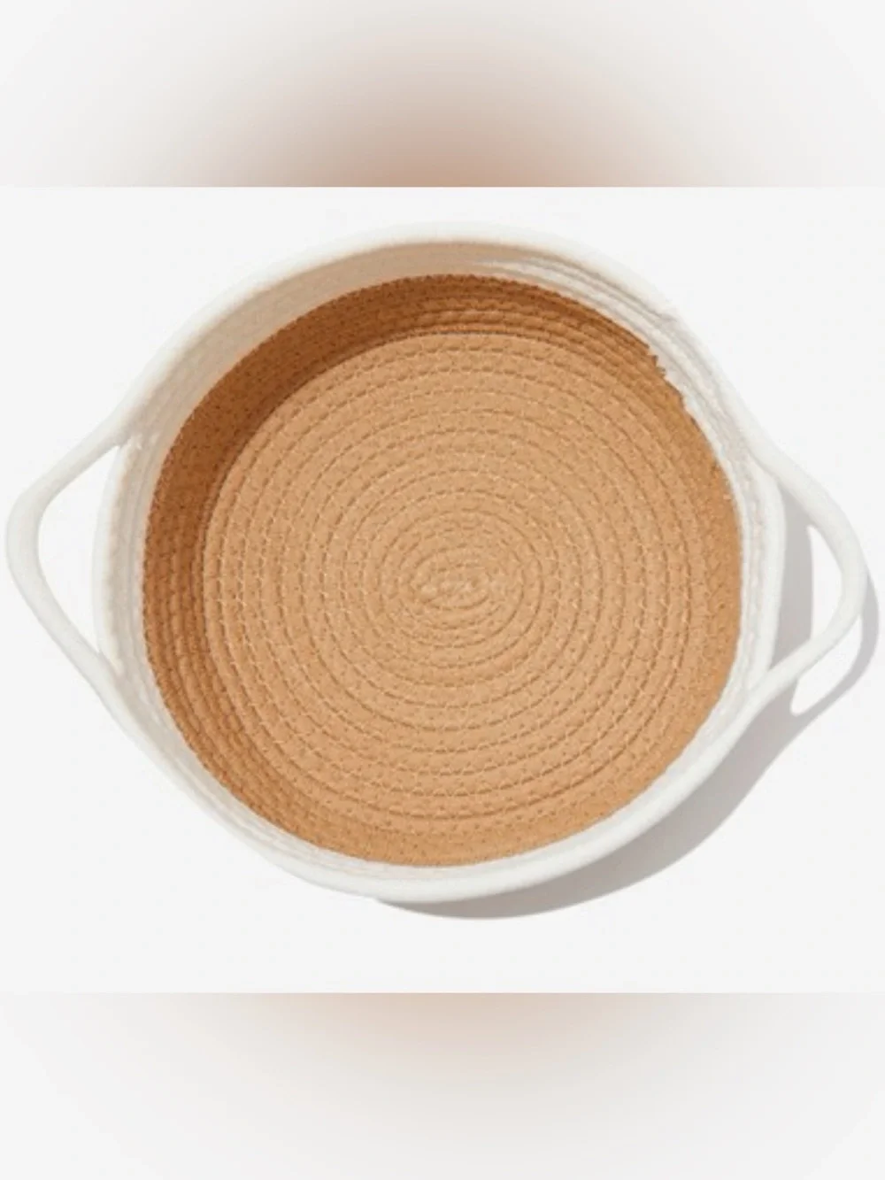Adorable BoHo Woven Basket New in Plastic